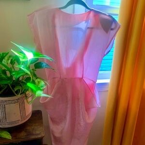 ÉCLAT French vintage dress, shell pink, small